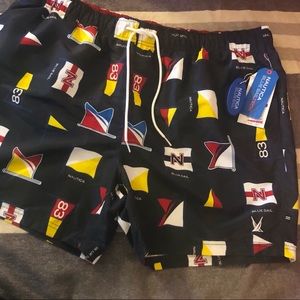 $65 NWT Nautica Blue Sail Swim Shorts Trunks XXL